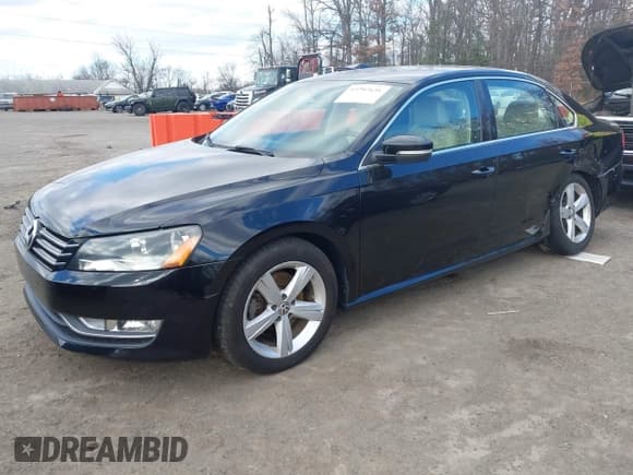 ✅ 2015 Volkswagen Passat S • VIN: 1VWAS7A39FC079852 • Lot: 43797631. Listed on IAAI with 118,596 mi. Free auction sales archive from the USA and detailed vehicle history report at DreamBid. Image 2.