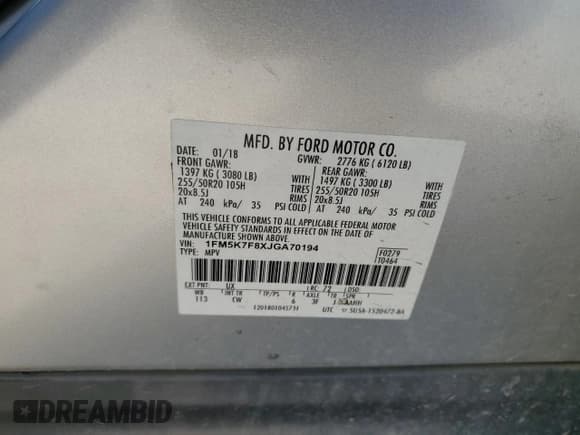 ✅ 2018 Ford Explorer Limited • VIN: 1FM5K7F8XJGA70194 • Lot: 87005605. Wystawiony na Copart z przebiegiem 139 216 mil. Bezpłatny archiwum sprzedaży aukcyjnych z USA i szczegółowy raport historii pojazdu na DreamBid. Zdjęcie 13.