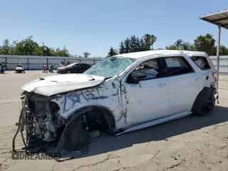 2018 Dodge Durango SRT z VIN 1C4SDJGJXJC186020, wystawiony jako Copart lot #62592765 z przebiegiem Nie podano mil oraz Szkoda całkowita • Salvage title. Historia ofert i sprzedaży dostępna na DreamBid. Obrazek 1.