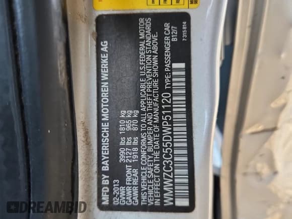 ✅ 2013 MINI Countryman S • VIN: WMWZC3C55DWP51120 • Лот: 71627075. Опубликован ранее на Copart с пробегом 148 533 миль. Бесплатный доступ к архиву аукционных продаж из США и подробный отчёт об истории автомобиля на DreamBid. Изображение 12.