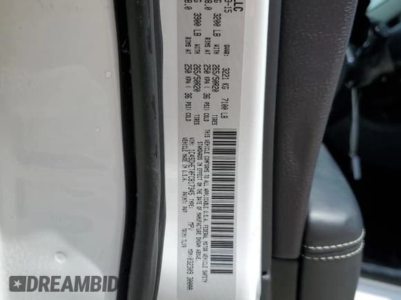 ✅ 2015 Dodge Durango Citadel • VIN: 1C4SDHET0FC817345 • Lot: 64806825. Listed on Copart with 87,093 mi. Free auction sales archive from the USA and detailed vehicle history report at DreamBid. Image 14.