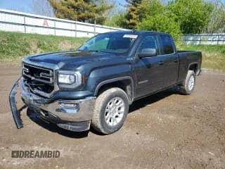 ✅ 2019 GMC Sierra 1500 SLE • VIN: 2GTV2MECXK1192383 • Лот: 55354975. Опубликован ранее на Copart с пробегом 64 483 миль. Бесплатный доступ к архиву аукционных продаж из США и подробный отчёт об истории автомобиля на DreamBid. Изображение 1.