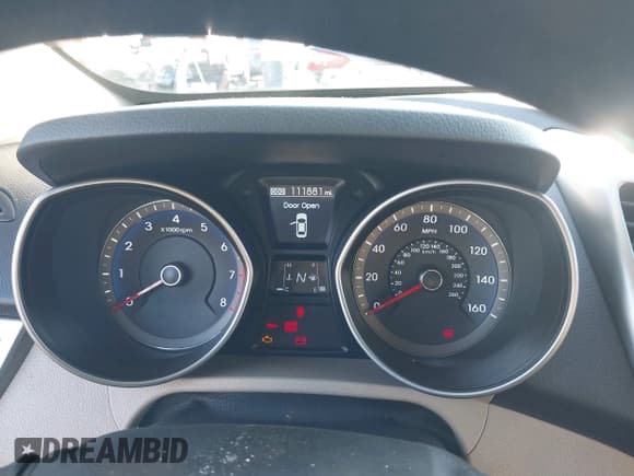 ✅ 2013 Hyundai Elantra • VIN: KMHD35LEXDU035927 • Lot: 43428365. Listed on IAAI with 111,881 mi. Free auction sales archive from the USA and detailed vehicle history report at DreamBid. Image 7.