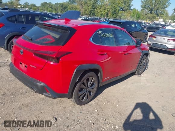 ✅ 2021 Lexus UX 250h F Sport • VIN: JTHR9JBH0M2039167 • Lot: 43290348. Listed on IAAI with 150,965 mi. Free auction sales archive from the USA and detailed vehicle history report at DreamBid. Image 4.