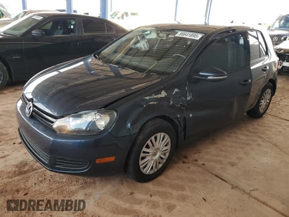 ✅ 2013 Volkswagen Golf • VIN: WVWDB7AJ4DW134959 • Lot: 86641895. Listed on Copart with 100,898 mi. Free auction sales archive from the USA and detailed vehicle history report at DreamBid. Image 1.