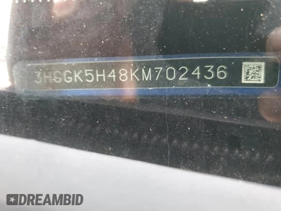 ✅ 2019 Honda Fit LX • VIN: 3HGGK5H48KM702436 • Lot: 56769205. Listed on Copart with 79,741 mi. Free auction sales archive from the USA and detailed vehicle history report at DreamBid. Image 12.