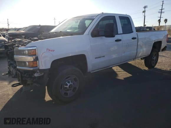 ✅ 2015 Chevrolet Silverado 2500HD Work Truck • VIN: 1GC2CUEG3FZ549595 • Lot: 82048864. Listed on Copart with 282,666 mi. Free auction sales archive from the USA and detailed vehicle history report at DreamBid. Image 1.