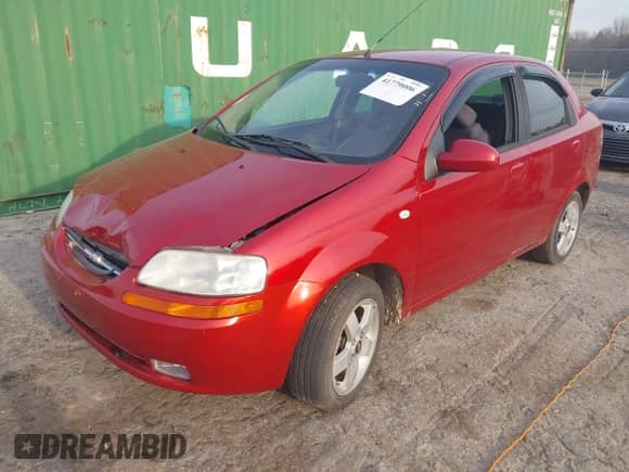 2006 Chevrolet Aveo LT with VIN KL1TG56666B555878, listed as a IAAI auction lot 41779006 with 57,179 mi miles and . Bid and sale history available at DreamBid. Image 2.