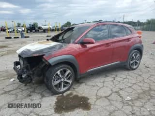 ✅ 2021 Hyundai Kona Ultimate • VIN: KM8K53A52MU603113 • Лот: 70690665. Опубликован ранее на Copart с пробегом Не указан. Бесплатный доступ к архиву аукционных продаж из США и подробный отчёт об истории автомобиля на DreamBid. Изображение 1.