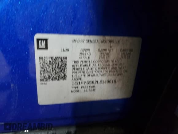 ✅ 2020 Chevrolet Bolt EV LT • VIN: 1G1FY6S02L4149616 • Lot: 84306444. Wystawiony na Copart z przebiegiem 13 591 mil. Bezpłatny archiwum sprzedaży aukcyjnych z USA i szczegółowy raport historii pojazdu na DreamBid. Zdjęcie 14.
