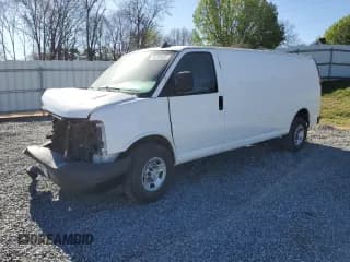✅ 2021 Chevrolet Express Cargo • VIN: 1GCWGBFP9M1229797 • Lot: 49795425. Listed on Copart with 149,058 mi. Free auction sales archive from the USA and detailed vehicle history report at DreamBid. Image 1.