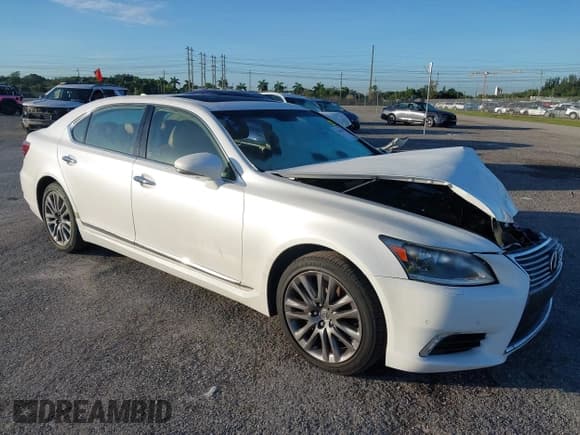 ✅ 2014 Lexus LS 460 L • VIN: JTHGL5EF7E5051018 • Lot: 41446487. Listed on IAAI with 78,083 mi. Free auction sales archive from the USA and detailed vehicle history report at DreamBid. Image 1.
