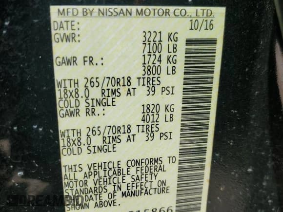 ✅ 2017 Nissan Titan SV • VIN: 1N6AA1EK9HN515866 • Lot: 84392655. Listed on Copart with 132,662 mi. Free auction sales archive from the USA and detailed vehicle history report at DreamBid. Image 12.