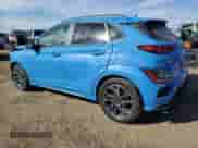 2022 Hyundai Kona N Line with VIN KM8K33A34NU802539, listed as a Copart auction lot 85749075 with 58,150 mi miles and Salvage title. Bid and sale history available at DreamBid. Image 2.