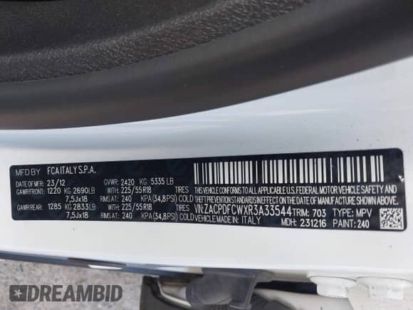 2024 Dodge Hornet R/T z VIN ZACPDFCWXR3A33544, wystawiony jako IAAI lot #42399881 z przebiegiem 2 027 mil mil oraz . Historia ofert i sprzedaży dostępna na DreamBid. Obrazek 9.