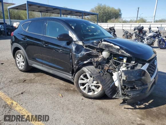 2019 Hyundai Tucson SE with VIN KM8J2CA46KU073110, listed as a Copart auction lot 82167785 with 75,912 mi miles and Salvage title. Bid and sale history available at DreamBid. Image 4.