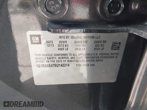 ✅ 2014 Chevrolet Volt • VIN: 1G1RA6E47EU143314 • Lot: 43651341. Wystawiony na IAAI z przebiegiem 131 738 mil. Bezpłatny archiwum sprzedaży aukcyjnych z USA i szczegółowy raport historii pojazdu na DreamBid. Zdjęcie 9.