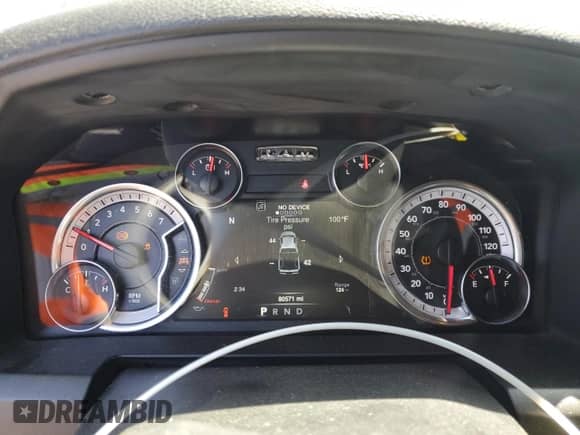 2021 Ram 1500 Warlock z VIN 1C6RR6GT7MS504076, wystawiony jako Copart lot #68470805 z przebiegiem 80 571 mil mil oraz Szkoda całkowita • Salvage title. Historia ofert i sprzedaży dostępna na DreamBid. Obrazek 9.