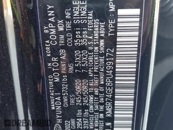 2023 Hyundai Palisade Calligraphy z VIN KM8R74GE8PU499172, wystawiony jako Copart lot #71889724 z przebiegiem 41 369 mil mil oraz Nie do naprawy • Non repairable. Historia ofert i sprzedaży dostępna na DreamBid. Obrazek 14.