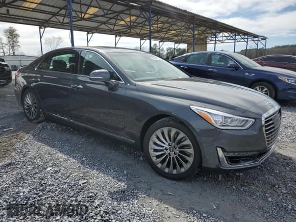 ✅ 2018 Genesis G90 Premium • VIN: KMHG34JA9JU043262 • Лот: 48592955. Опубликован ранее на Copart с пробегом 75 614 миль. Бесплатный доступ к архиву аукционных продаж из США и подробный отчёт об истории автомобиля на DreamBid. Изображение 4.