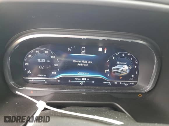 2022 Chevrolet Tahoe RST with VIN 1GNSKRKDXNR134502, listed as a Copart auction lot 50757764 with 25,434 mi miles and Salvage title. Bid and sale history available at DreamBid. Image 9.