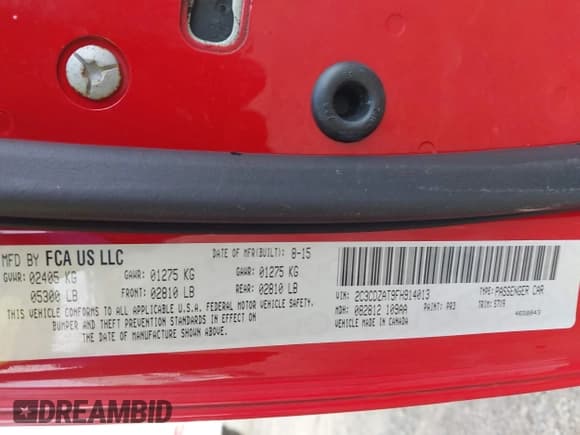 ✅ 2015 Dodge Challenger R/T • VIN: 2C3CDZAT9FH914013 • Lot: 43288641. Wystawiony na IAAI z przebiegiem 61 922 mil. Bezpłatny archiwum sprzedaży aukcyjnych z USA i szczegółowy raport historii pojazdu na DreamBid. Zdjęcie 9.