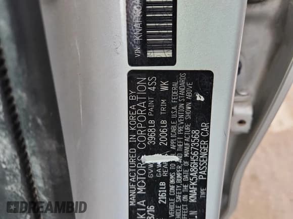 ✅ 2017 Kia Forte LX • VIN: KNAFK5A86H5673568 • Lot: 90405315. Listed on Copart with 150,705 mi. Free auction sales archive from the USA and detailed vehicle history report at DreamBid. Image 12.