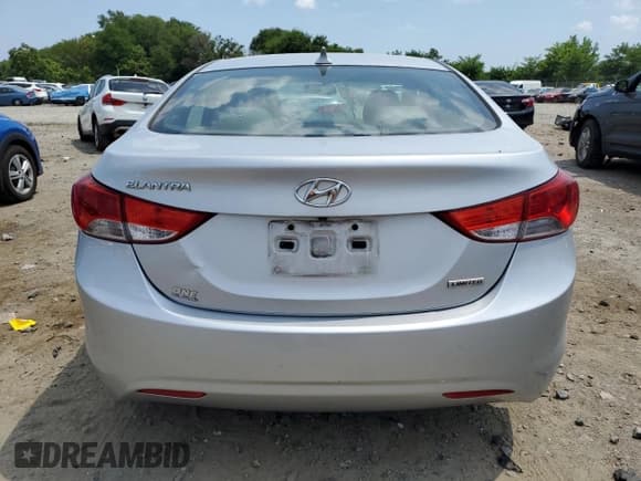 ✅ 2013 Hyundai Elantra Limited • VIN: KMHDH4AE0DU493457 • Lot: 66762755. Listed on Copart with 135,459 mi. Free auction sales archive from the USA and detailed vehicle history report at DreamBid. Image 6.