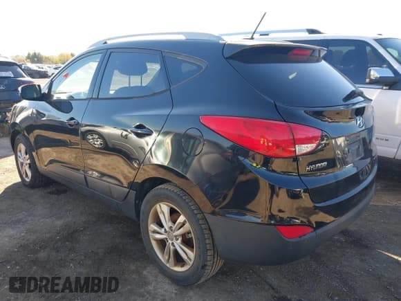 ✅ 2013 Hyundai Tucson Limited • VIN: KM8JU3AC4DU740177 • Lot: 43615220. Listed on IAAI with 189,095 mi. Free auction sales archive from the USA and detailed vehicle history report at DreamBid. Image 3.