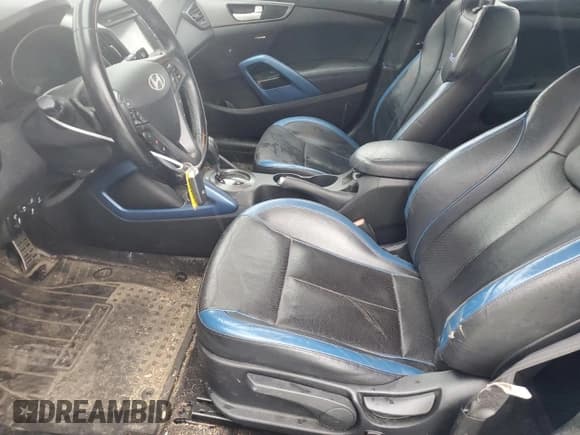 ✅ 2014 Hyundai Veloster Turbo • VIN: KMHTC6AE1EU205324 • Lot: 86869635. Listed on Copart with 103,947 mi. Free auction sales archive from the USA and detailed vehicle history report at DreamBid. Image 7.