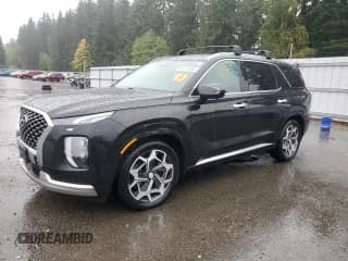 ✅ 2022 Hyundai Palisade Calligraphy • VIN: KM8R7DHE6NU397848 • Лот: 82774995. Опубликован ранее на Copart с пробегом Не указан. Бесплатный доступ к архиву аукционных продаж из США и подробный отчёт об истории автомобиля на DreamBid. Изображение 1.