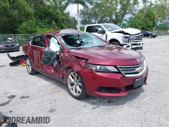 ✅ 2017 Chevrolet Impala LT • VIN: 2G1105S34H9108639 • Lot: 43096848. Listed on IAAI with 106,766 mi. Free auction sales archive from the USA and detailed vehicle history report at DreamBid. Image 1.