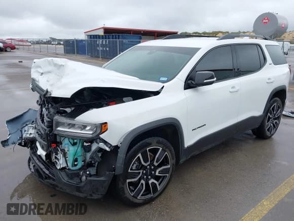 ✅ 2021 GMC Acadia SLT • VIN: 1GKKNML44MZ166673 • Lot: 41906468. Listed on IAAI with 95,498 mi. Free auction sales archive from the USA and detailed vehicle history report at DreamBid. Image 2.