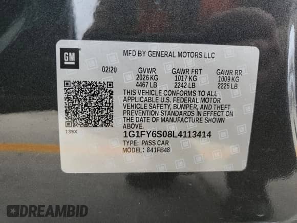 2020 Chevrolet Bolt EV LT z VIN 1G1FY6S08L4113414, wystawiony jako Copart lot #45658174 z przebiegiem 62 466 mil mil oraz . Historia ofert i sprzedaży dostępna na DreamBid. Obrazek 13.