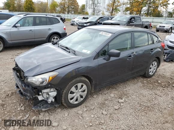 ✅ 2015 Subaru Impreza 2.0i • VIN: JF1GPAA61FH267554 • Lot: 86210835. Wystawiony na Copart z przebiegiem 150 467 mil. Bezpłatny archiwum sprzedaży aukcyjnych z USA i szczegółowy raport historii pojazdu na DreamBid. Zdjęcie 1.