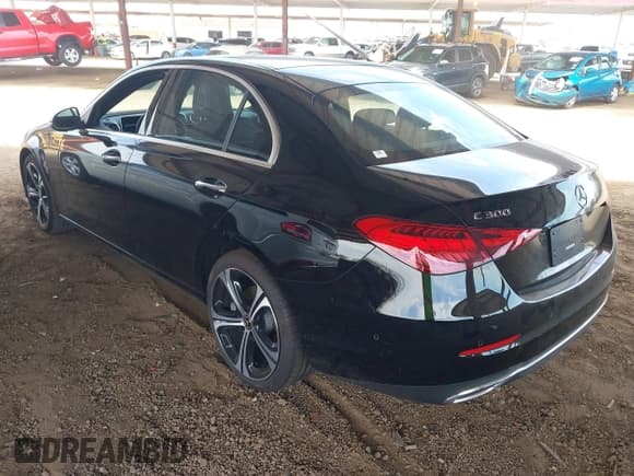 ✅ 2025 Mercedes-Benz C 300 • VIN: W1KAF4GB4SR277417 • Lot: 42630554. Listed on IAAI with 1,624 mi. Free auction sales archive from the USA and detailed vehicle history report at DreamBid. Image 3.