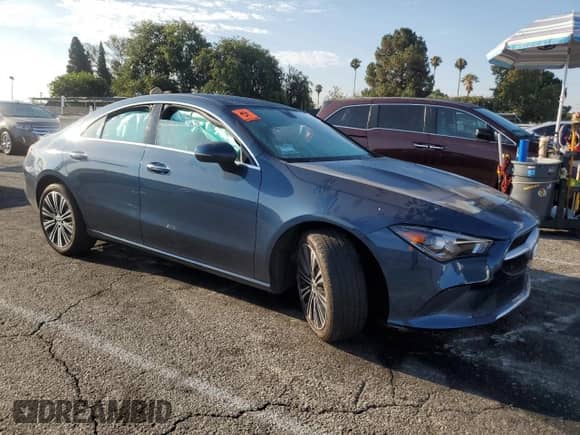 2023 Mercedes-Benz CLA 250 with VIN W1K5J4GB4PN407033, listed as a Copart auction lot 64863665 with 17,456 mi miles and Salvage title. Bid and sale history available at DreamBid. Image 4.