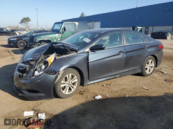 2014 Hyundai Sonata GLS with VIN 5NPEB4AC4EH848781, listed as a Copart auction lot 82457855 with Not provided miles and Salvage title. Bid and sale history available at DreamBid. Image 1.