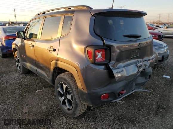 ✅ 2020 Jeep Renegade Trailhawk • VIN: ZACNJBC11LPL31734 • Lot: 67202952. Listed on Copart with 12,368 mi. Free auction sales archive from the USA and detailed vehicle history report at DreamBid. Image 2.