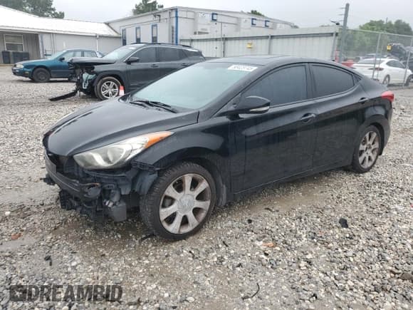 ✅ 2013 Hyundai Elantra Limited • VIN: KMHDH4AE8DU660485 • Lot: 58423745. Listed on Copart with 159,330 mi. Free auction sales archive from the USA and detailed vehicle history report at DreamBid. Image 1.