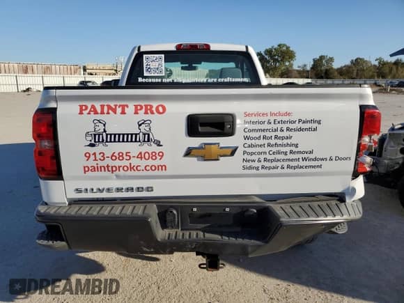 2016 Chevrolet Silverado 1500 Work Truck with VIN 1GCNCNEH3GZ308178, listed as a Copart auction lot 86818065 with 222,064 mi miles and Salvage title. Bid and sale history available at DreamBid. Image 6.