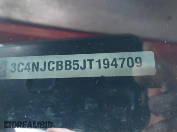 ✅ 2018 Jeep Compass Altitude • VIN: 3C4NJCBB5JT194709 • Lot: 42468915. Listed on IAAI with 148,645 mi. Free auction sales archive from the USA and detailed vehicle history report at DreamBid. Image 9.