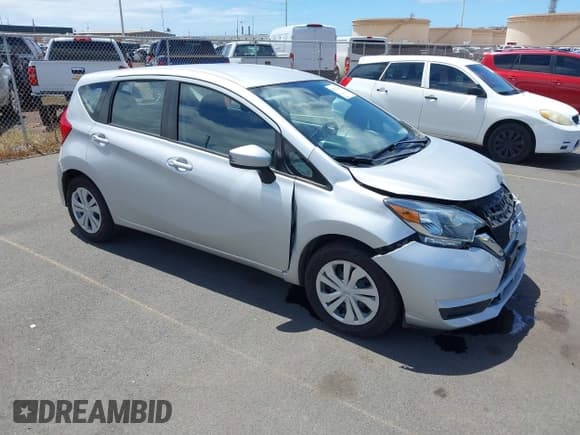 ✅ 2019 Nissan Note SV • VIN: 3N1CE2CP6KL365052 • Lot: 42273112. Listed on IAAI with 35,699 mi. Free auction sales archive from the USA and detailed vehicle history report at DreamBid. Image 1.