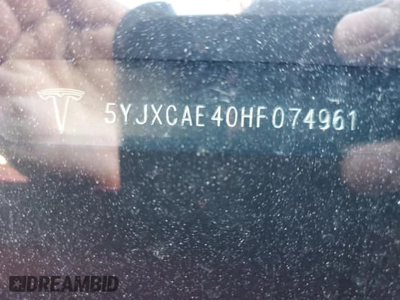 ✅ 2017 Tesla Model X P90D • VIN: 5YJXCAE40HF074961 • Lot: 52598084. Listed on Copart with Not provided. Free auction sales archive from the USA and detailed vehicle history report at DreamBid. Image 13.