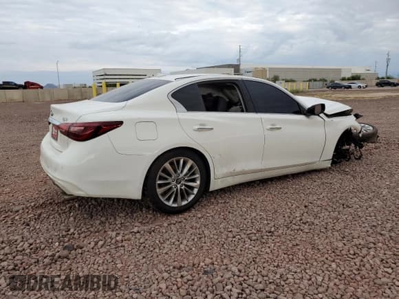 ✅ 2021 Infiniti Q50 Luxe • VIN: JN1EV7BR4MM752782 • Lot: 56160595. Wystawiony na Copart z przebiegiem 69 186 mil. Bezpłatny archiwum sprzedaży aukcyjnych z USA i szczegółowy raport historii pojazdu na DreamBid. Zdjęcie 3.