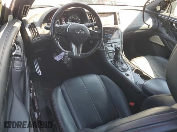 ✅ 2020 Infiniti Q60 Red Sport 400 • VIN: JN1FV7EK4LM400058 • Lot: 50720485. Listed on Copart with 47,782 mi. Free auction sales archive from the USA and detailed vehicle history report at DreamBid. Image 8.