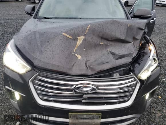 2018 Hyundai Santa Fe SE Ultimate z VIN KM8SR4HF4JU263595, wystawiony jako Copart lot #81013494 z przebiegiem 167 093 mil mil oraz Szkoda całkowita • Salvage title. Historia ofert i sprzedaży dostępna na DreamBid. Obrazek 14.