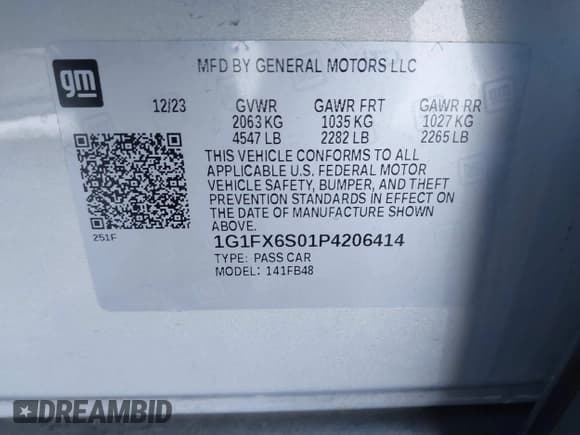 ✅ 2023 Chevrolet Bolt EV 2LT • VIN: 1G1FX6S01P4206414 • Lot: 41798996. Wystawiony na IAAI z przebiegiem 13 778 mil. Bezpłatny archiwum sprzedaży aukcyjnych z USA i szczegółowy raport historii pojazdu na DreamBid. Zdjęcie 9.