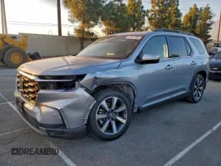 ✅ 2023 Honda Pilot Touring • VIN: 5FNYG1H78PB018487 • Lot: 93897365. Listed on Copart with 33,841 mi. Free auction sales archive from the USA and detailed vehicle history report at DreamBid. Image 1.