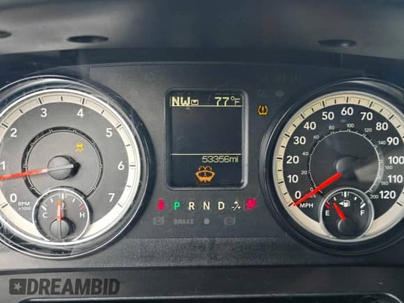 2019 Ram 1500 Express z VIN 1C6RR7FG4KS608001, wystawiony jako Copart lot #44277485 z przebiegiem 53 356 mil mil oraz Szkoda całkowita • Salvage title. Historia ofert i sprzedaży dostępna na DreamBid. Obrazek 8.